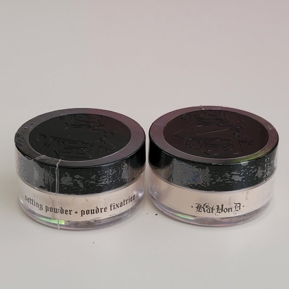 2 Kat Von D Mini Loose Setting Powder Translucent NEW Sealed Set of 2